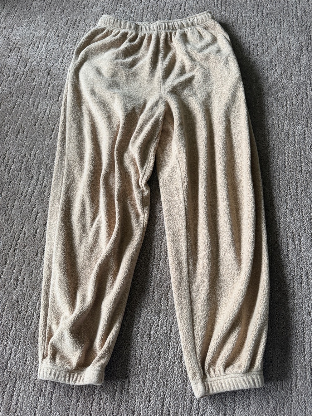 American Eagle Outfitters Cream Fleece Joggers